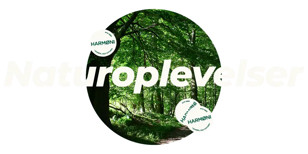 Billede af skov med teksten Naturoplevelser